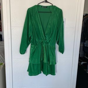 Silk like dress from Zara